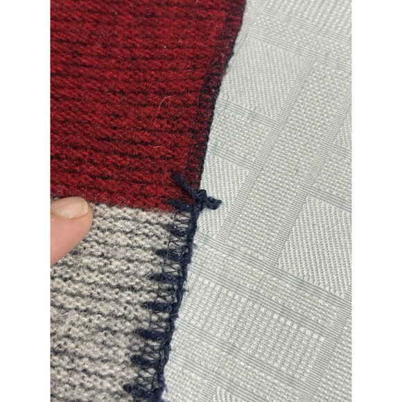 Woolrich Shirt Co. American Flag USA Throw Wool Blanket 60” X 72” Red White Blue - Picture 11 of 16